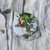 Badge Rond 10 Cm Pensée à vous (En situation)