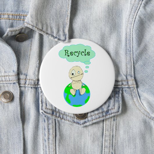 Badge Rond 10 Cm Pensez que… réutilisez (En situation)