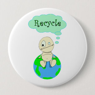 Badge Rond 10 Cm Pensez que… réutilisez