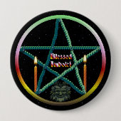 Badge Rond 10 Cm Pentacle Imbolc (Devant)