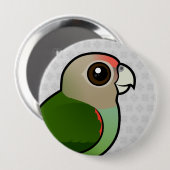 Badge Rond 10 Cm Perroquet de cap de Birdorable (Devant & derrière)