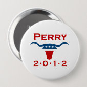BADGE ROND 10 CM PERRY PARTY 2012 - (Devant & derrière)