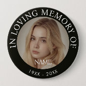 Badge Rond 10 Cm Personalized Photo Memorial (Devant)
