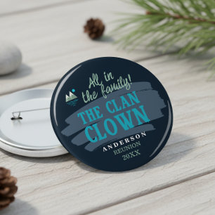 Badge Rond 10 Cm Personnages de la famille honoraires Clan Clown ID