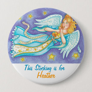 Badge Rond 10 Cm Personnalisez les boutons de bas de Noël