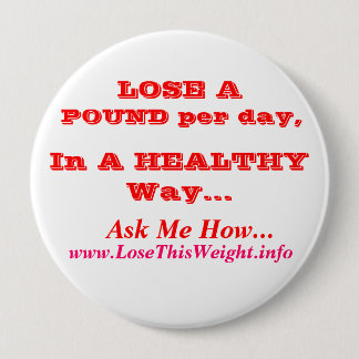 Badge Rond 10 Cm Perte de poids