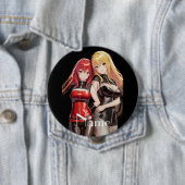 Badge Rond 10 Cm Petites filles Anime Thunder_Cove (En situation)