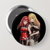 Badge Rond 10 Cm Petites filles Anime Thunder_Cove (Devant & derrière)