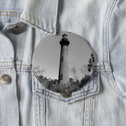 Badge Rond 10 Cm Phare de Currituck (En situation)
