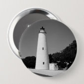 Badge Rond 10 Cm Phare d'Ocracoke (Devant & derrière)