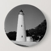 Badge Rond 10 Cm Phare d'Ocracoke (Devant)
