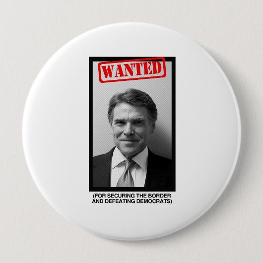 Badge Rond 10 Cm Photo de Rick Perry (Devant)