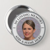Badge Rond 10 Cm Photo Memorial (Devant & derrière)