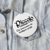 Badge Rond 10 Cm Piccolo intelligent (En situation)