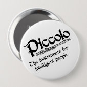 Badge Rond 10 Cm Piccolo intelligent (Devant & derrière)