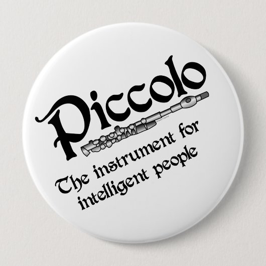 Badge Rond 10 Cm Piccolo intelligent (Devant)