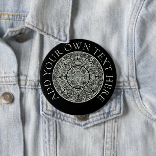 Badge Rond 10 Cm Pierre de soleil aztèque mexicaine Calendrier maya