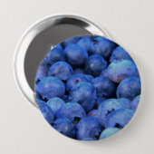 Badge Rond 10 Cm pile de bleuets (Devant & derrière)