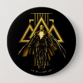 Badge Rond 10 Cm Pilier triangulaire noir Adam (Devant)