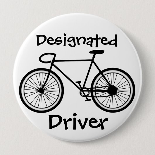 Badge Rond 10 Cm Pilote désigné - SRF (Devant)