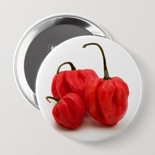 Badge Rond 10 Cm Pimento doux (Devant & derrière)