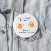 Badge Rond 10 Cm Pin bilatéral de fils (En situation)