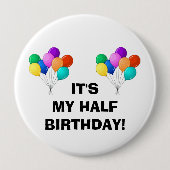Badge Rond 10 Cm Pin d'anniversaire (Devant)
