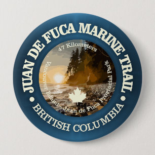 Badge Rond 10 Cm Piste maritime Juan de Fuca (OBP)