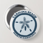 Badge Rond 10 Cm Plage de la Caroline (Devant & derrière)