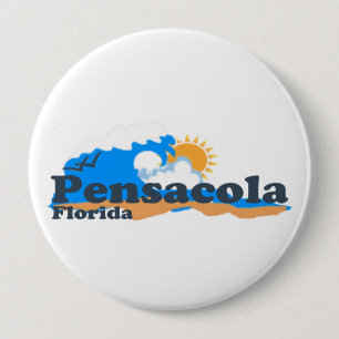 Badge Rond 10 Cm Plage de Pensacola