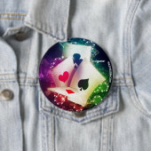 Badge Rond 10 Cm Poker (En situation)