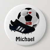 Badge Rond 10 Cm Popular soccer design template (Devant)
