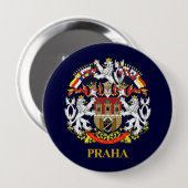 Badge Rond 10 Cm Prague (Prague) (Devant & derrière)