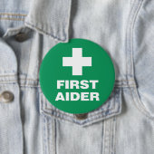 Badge Rond 10 Cm Premier Aider (En situation)