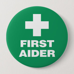 Badge Rond 10 Cm Premier Aider