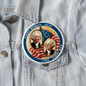 Badge Rond 10 Cm Premier président 2016 de femme (En situation)
