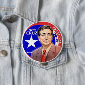 Badge Rond 10 Cm Président 2016 de Ted Cruz (En situation)