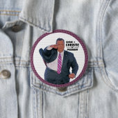 Badge Rond 10 Cm Président de Chris Christie en 2016 (En situation)
