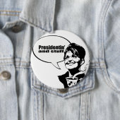 Badge Rond 10 Cm Presidentin et substance (En situation)