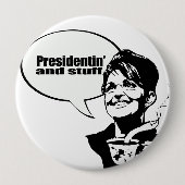 Badge Rond 10 Cm Presidentin et substance (Devant)