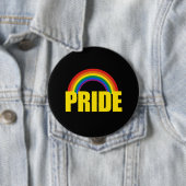 Badge Rond 10 Cm PRIDE D'IMPACT gay pride - .png (En situation)