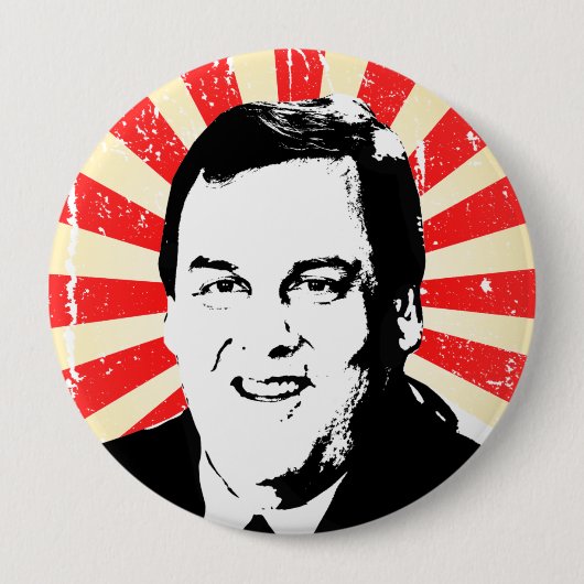 BADGE ROND 10 CM PROPAGANDE DE CHRISTIE DE CHRIS (Devant)