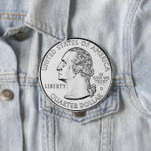 Badge Rond 10 Cm Quart (En situation)