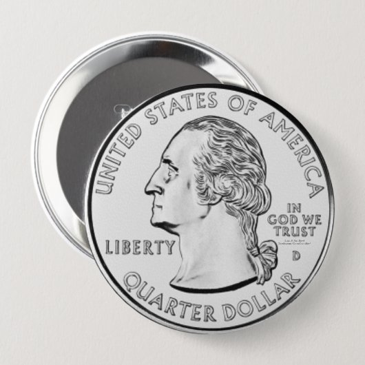 Badge Rond 10 Cm Quart (Devant & derrière)