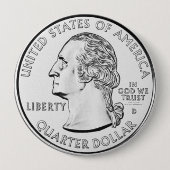 Badge Rond 10 Cm Quart (Devant)