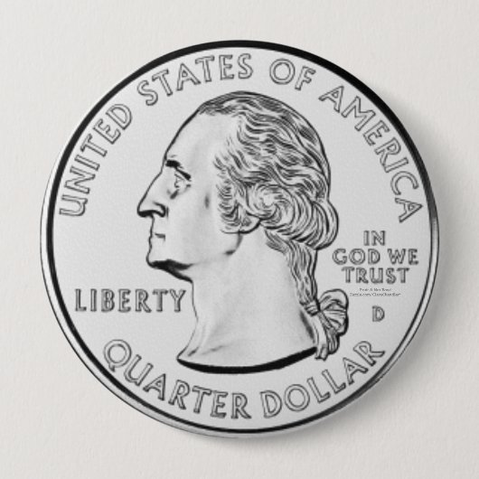 Badge Rond 10 Cm Quart (Devant)