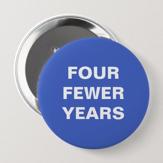 Badge Rond 10 Cm Quatre Moins (Devant & derrière)