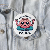 Badge Rond 10 Cm Questions de santé mentale (En situation)