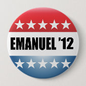 BADGE ROND 10 CM RAHM EMANUEL (Devant)