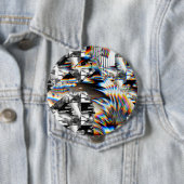 Badge Rond 10 Cm Rainbow Assault  Button (En situation)